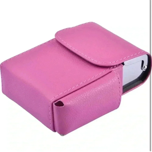 Retro PU Leather Case Opening for Cigarettes Pocket Credit Card Lighter Holder - Picture 3 of 9